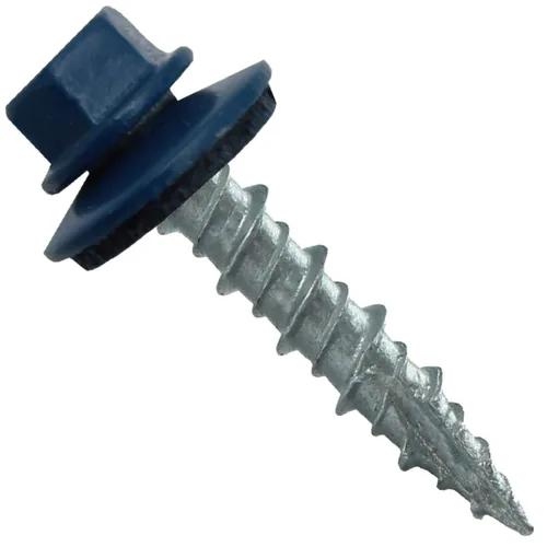 Miniatura 19 de Tornillos para techo de metal: (250) 10 x 1 sin pintura galvanizados con cabeza hexagonal para techo de chapa. Tornillos autoiniciados de metal