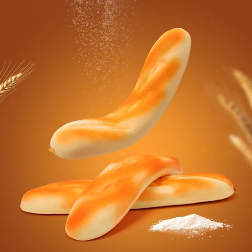 Miniatura 6 de Gresorth 11 pulgadas PU Material Fake Cake Artificial Francés Largo Pan Decoración Modelo Cocina Juguetes Prop - 2pcs