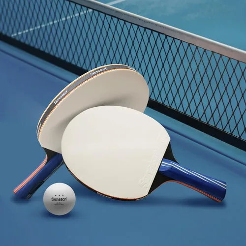 Miniatura 5 de Senston Paletas de ping pong, juego de 2 raquetas de tenis de mesa prémium con 3 pelotas de ping pong para jugar en interiores y exteriores