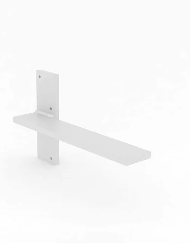 Miniatura 23 de Soporte de pared flotante para encimera, soportes de pared resistentes para crear bancos flotantes, escritorio, tocador, bar o repisa, acero
