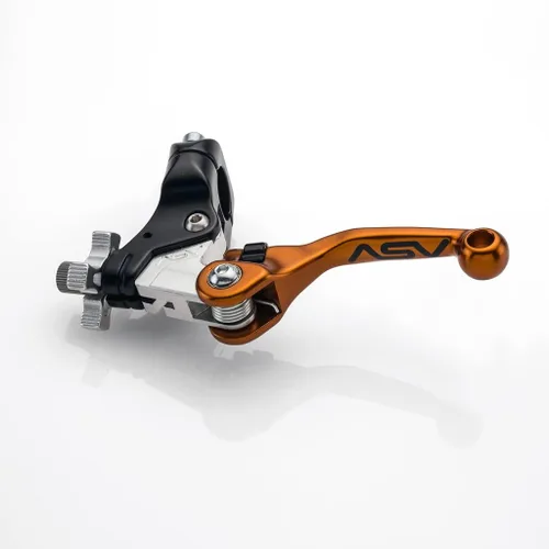 Miniatura 3 de ASV - Palanca de embrague irrompible F4 Quad ATV w/Perch # CD F406SX - Shorty Black Negro