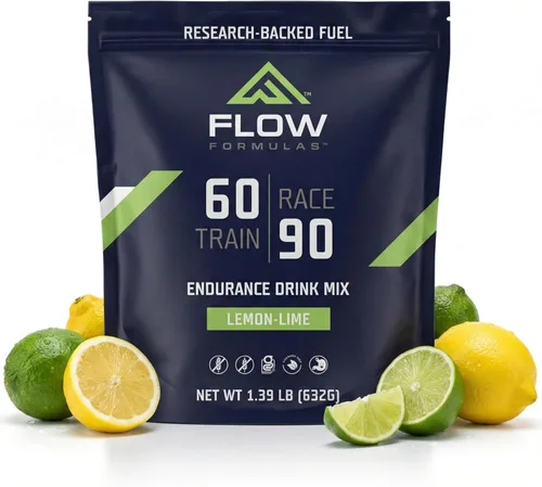 Miniatura 8 de Flow Formulas Mezcla de bebida de resistencia de fresa, 30 porciones Top 12 sin alérgenos, carbohidratos y electrolitos en polvo deportivo
