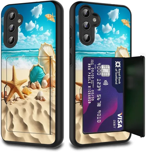 Miniatura 19 de Funda híbrida de doble capa con función atril para Samsung Galaxy A16 5G de 6.9 pulgadas, diseño de vaca con bandera estadounidense