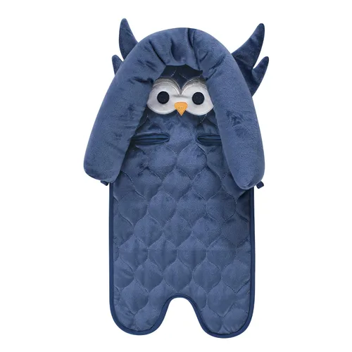 Miniatura 2 de Hudson Baby Funda unisex para asiento de coche y correas para bebé, elefante azul, talla única