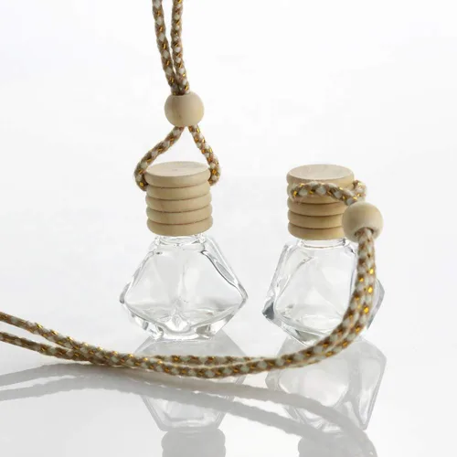 Miniatura 7 de 10 paquetes de difusores colgantes para automóvil, botellas de perfume de vidrio vacías, difusor de ambientador, botella, colgante, aceite