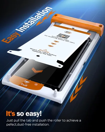 Miniatura 2 de LK Paquete de 2 para Samsung Galaxy S22 Ultra Protector de Pantalla, [Película de Nano Cerámica GAME-CHANGER] [Dureza 9H+]