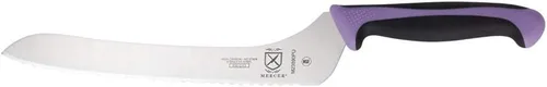 Miniatura 57 de Mercer Culinary - M23210WBH Mercer Culinary Millennia - Cuchillo para pan con borde ondulado de 10 pulgadas de ancho, color blanco