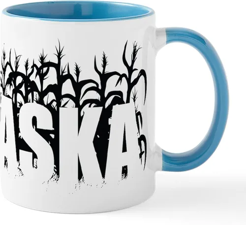 Miniatura 65 de CafePress I Love Nebraska Taza de café de cerámica de 11 oz (11.0 fl oz)