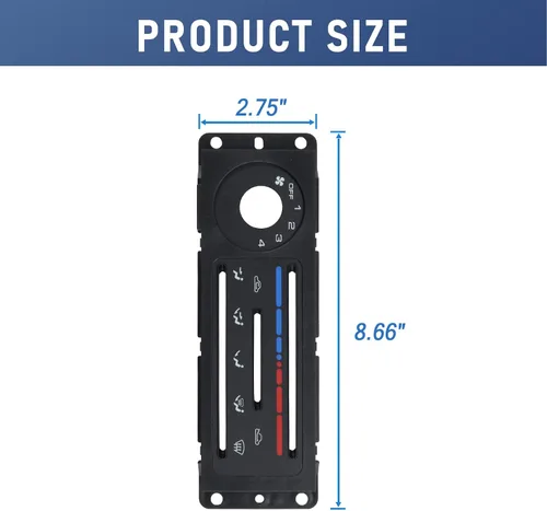 Miniatura 5 de DICMIC Panel de control del calentador Interior Trim para Mazda Miata 1990-1997 Replace# NA01-61-C04A