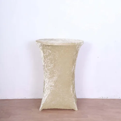Miniatura 7 de Efavormart - Funda para mesa de cóctel, color beige