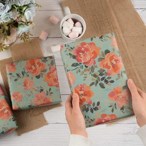 Miniatura 4 de RUSPEPA - Rollo de papel de estraza para envolver regalos, diseño de cumpleaños; ideal para cumpleaños, fiesta, baby shower; 24 pulgadas x 100 pies