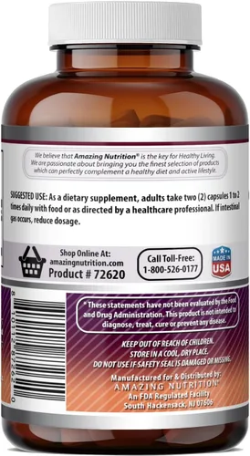Miniatura 4 de Amazing Formulas MSM (metilsulfonilmetano), suplemento de 2000 mg por porción, cápsulas, sin OMG, sin gluten, fabricado en Estados Unidos
