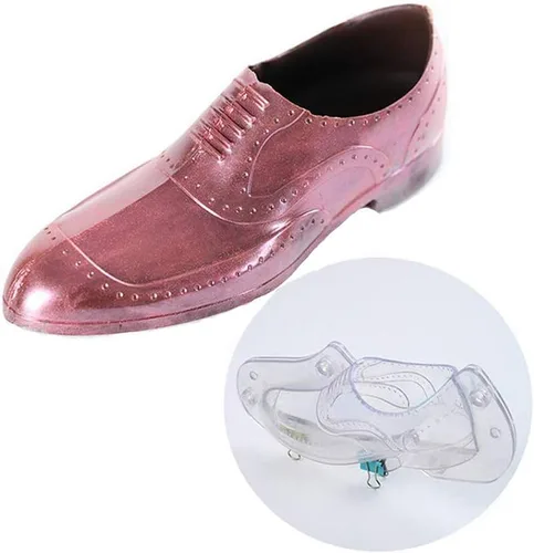 Miniatura 7 de Botas de tacón alto 3D para mujer, molde de chocolate, zapatos de aguja de cuero, molde de policarbonato de plástico para fondant, dulces