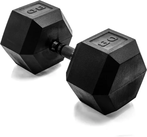 Miniatura 8 de CAP Barbell Peso de la mancuerna hexagonal recubierta, individual, 10-120 libras, múltiples opciones
