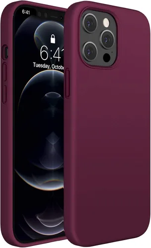 Miniatura 15 de Miracase Funda diseñada para iPhone 13 Pro Max con protector de pantalla, [forro de microfibra suave antiarañazos], funda protectora de silicona