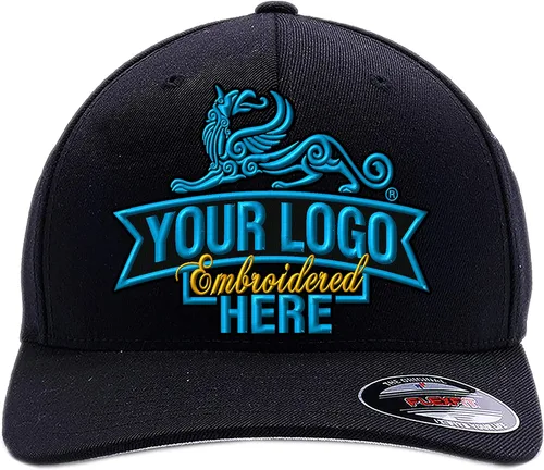 Gorra Flexfit bordada personalizada. Gorra de béisbol Flexfit 62776477. Coloca tu propio logotipo o diseño