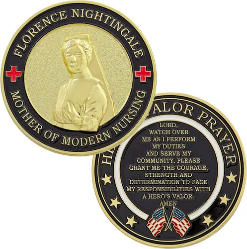 Miniatura 15 de Hero's Valor St. Agatha, Santa Matrona del Cáncer de Mama, Moneda de Desafío de Oración, 1-Pack (Una Moneda)