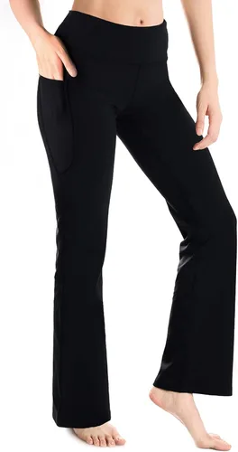 Yogipace - Pantalones de yoga con bolsillos laterales para mujer, de 25/27/29/31/33/35/37 pulgadas, para descansar y para entrenamiento