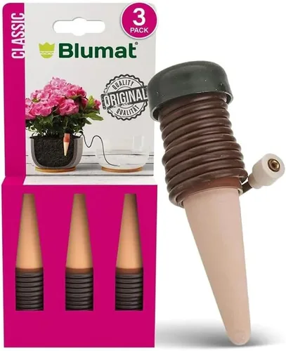 Blumat Estacas Clásicas de Autoriego - Sistema Automático de Riego por Goteo para Riego de Plantas de Interior y Exterior - Solución de Goteo de