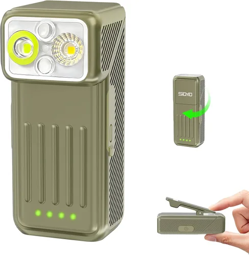 Miniatura 13 de Linterna EDC recargable, linterna de bolsillo brillante de 3300 lúmenes, mini linternas con carcasa luminosa y magnética, linternas impermeables