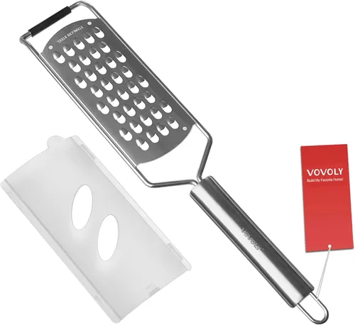 Miniatura 11 de Vovoly Juego de 4 Piezas Rallador Zester Pro Set, Rallador de Queso con Cuchilla de Acero Inoxidable Súper Afilada, Fino/Grueso/Extra