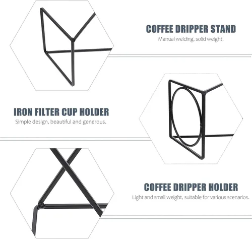 Miniatura 3 de Soporte de goteo para verter sobre el gotero, fabricante de filtro de café, soporte para taza de filtro, soporte para colador de té para cafetera