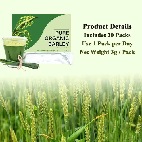 Miniatura 7 de linnavarv Naveta - Polvo de hierba de cebada 100% puro y orgánico, Naveta Pure Organic Barley Grass Juice Powder Japan, 20 paquetes/caja