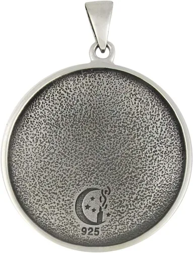 Miniatura 3 de Moonlight Mysteries Talismán del quinto pentáculo del sol de plata de ley para viajes, Metal