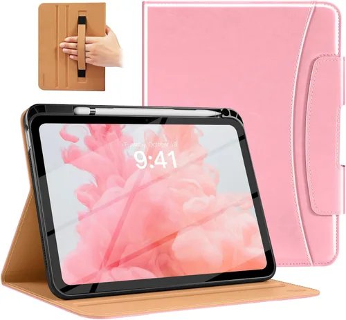 Miniatura 36 de MoKo Funda para iPad A16 de 11 pulgadas, funda para iPad de 11ª/10ª generación (2025/2022) con soporte para lápices y bolsillo, funda con soporte