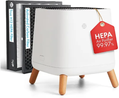 Miniatura 11 de Smart Air SA600 - Purificador de aire HEPA grande para mascotas, limpia 2400 pies cuadrados por hora, para hogares, oficinas, doble entrada, 2 x