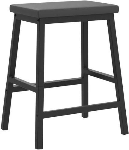 Miniatura 4 de HOOBRO Taburetes de bar, juego de 2 sillas de bar, taburetes de bar de altura de mostrador, taburetes de bar de 24 pulgadas para encimera de cocina