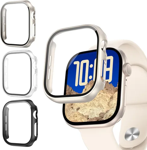 Miniatura 21 de COMMUTER [Paquete de 16] para Apple Watch Series 3/2/1 Protector de pantalla de 1.496 pulgadas, carcasa rígida de policarbonato ultrafino
