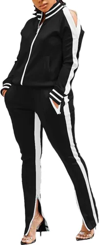 Miniatura 4 de TOPONSKY Conjunto casual de 2 piezas para mujer, conjunto de pantalón largo