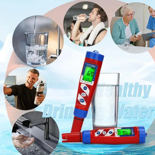 Miniatura 6 de Probador de agua de hidrógeno, probador de pH, medidor de pH digital para agua hidrogenada, medidor H2 (PPB/PPM), medidor de ORP Prueba de botella