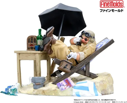 Miniatura 2 de Fine Mold Studio Ghibli Vignette Collection No.1 Red Pig Polco of Hide Non-Scale Plastic Model GV1 Moldeado