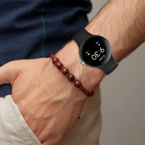 Miniatura 7 de RuenTech Compatible con las correas de reloj Google Pixel, correas de repuesto de silicona suave, pulseras deportivas ajustables para reloj