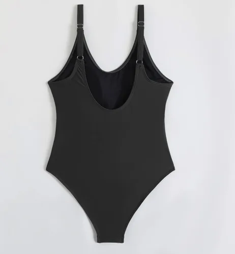 Miniatura 4 de Danga bay Trajes de baño deportivos para mujer, negro, de una pieza, para adolescentes, espalda baja, modesto, resistente al cloro, ajustable