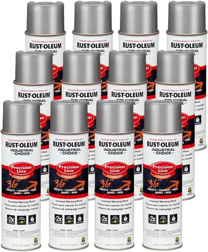 Miniatura 25 de Rust-Oleum 203023 Industrial Choice - Pintura en aerosol para marcado a base de disolvente invertido, 17 onzas, verde fluorescente