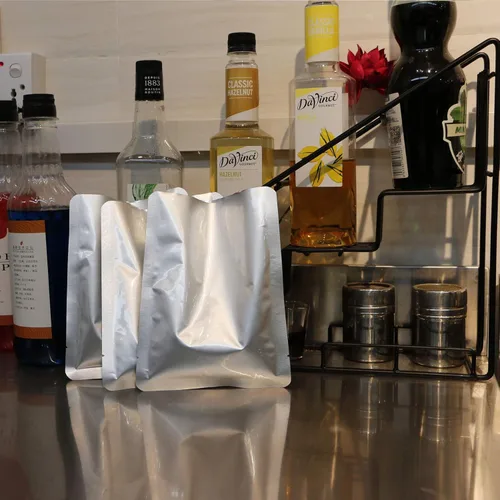 Miniatura 7 de 50 bolsas de Mylar de 3/4 de pinta para almacenamiento de alimentos, bolsas termosellables de almacenamiento para alimentos, granos de café, té