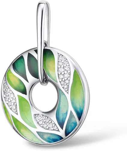 Miniatura 2 de Santuzza Colgante de plata de ley 925 hecho a mano con patrón de esmalte