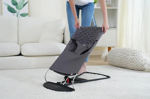 Miniatura 5 de Asiento de tela para Bouncer belltop Compatible con BabyBjörn Bouncer: Soft & Bliss. Funda para Baby Bouncer (asiento): Hipoalergénico y Gris