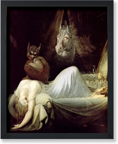 Poster Master Póster vintage de The Nightmare Painting – Impresión retro victoriana – Arte de Halloween – Regalo para él y ella – Decoración gótica