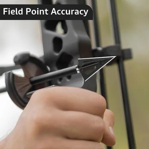 Miniatura 6 de Hunting Broadheads with 3 Fixed Blade 100 Grain Screw-in Archery Broadheads Compatible with Crossbows,Recurve and Compound Bows