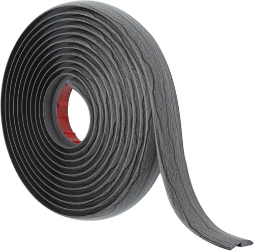Miniatura 13 de Tira de transición de suelo autoadhesiva para alfombras y pisos, tira de borde de PVC para transición de umbral adecuada para umbral de altura Negro