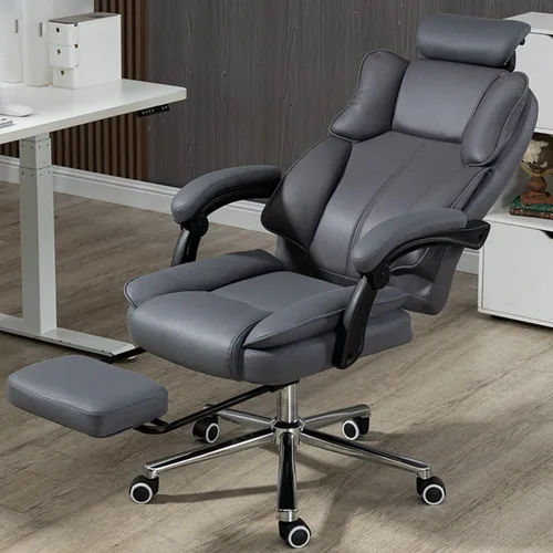 Miniatura 3 de GIZNXBA Silla de oficina reclinable, silla de oficina grande y alta con reposabrazos y respaldo ajustables, respaldo alto, silla ejecutiva grande