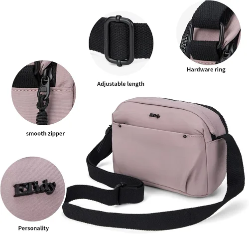 Miniatura 4 de ETidy Bolso de hombro de moda para mujer, bolso cruzado casual, impermeable, ligero, bolso hobo