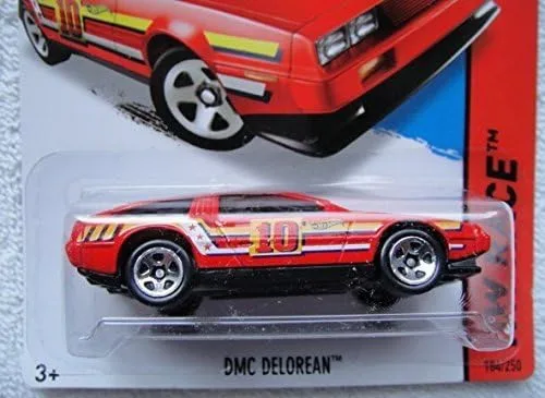 Miniatura 2 de Hot Wheels, 2015 HW Race, DMC Delorean [Rojo] 184/250
