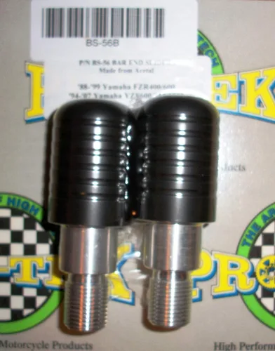 Miniatura 2 de Pro-Tek Yamaha FZ6 FZ-6 FZ 6 FZ6S FZ 6S FZ-6S Extremos de barra negros – deslizadores de barra 2004 2005 2006 2007 2008 2009