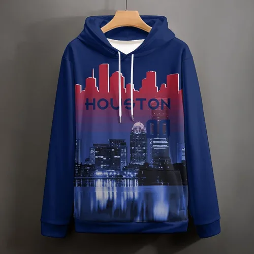 Miniatura 125 de Custom Football Hoodies City Night Skyline Personalized Sweatshirt Name Number Fan Gift Pullover for Men Women Youth