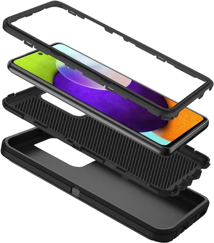 Miniatura 2 de I-HONVA Funda para Samsung Galaxy A52 5G a prueba de golpes, a prueba de polvo y caídas, 3 capas de protección de cuerpo completo